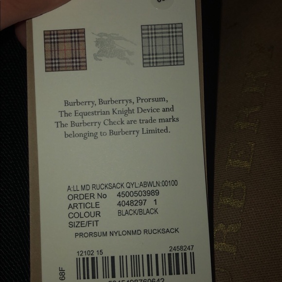 Burberry backpack - Picture 4 of 4